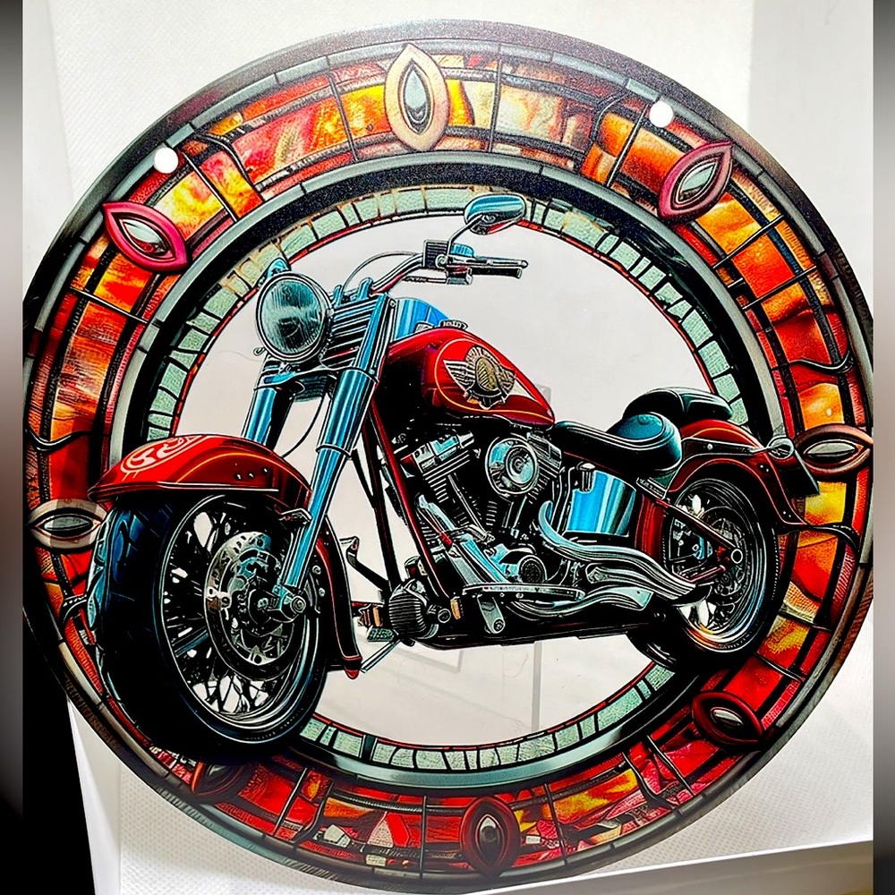 Suncatcher Acrylic Motorcycle Bike Home Garage Decor New Fathers Day